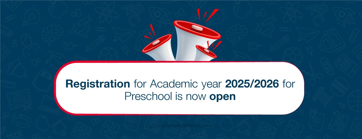 Registration for Academic year 2025/2026 for Preschool is now open!  